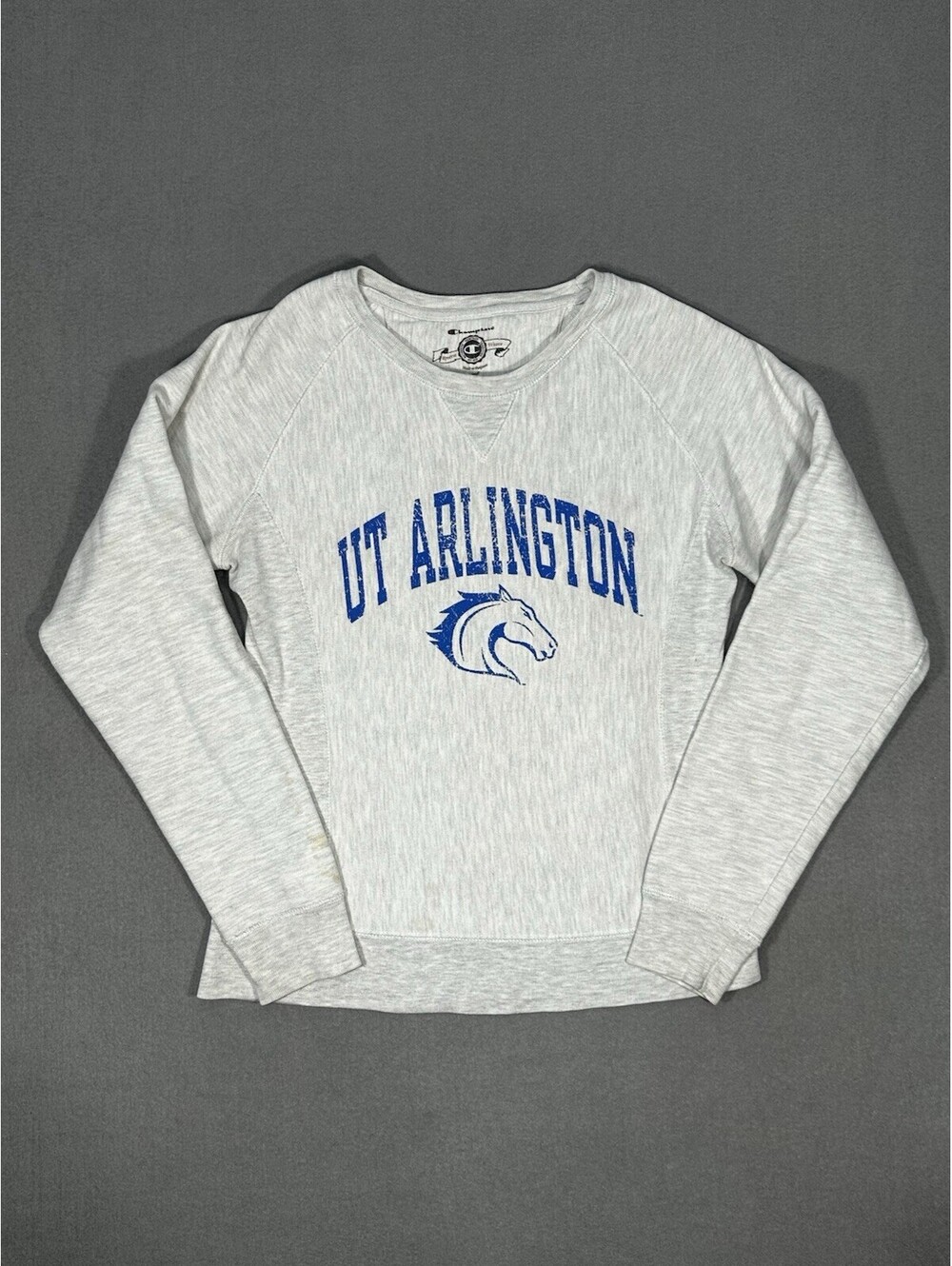 Champion Reverse Weave Women’s UT Arlington Sweatshirt Small Gray Crewneck